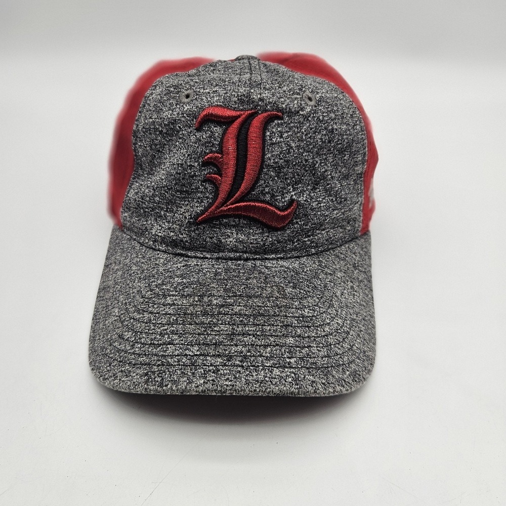 Louisville Cardinals Hat Cap Strap Back Womens Gray Red NCAA Basketball Harmony